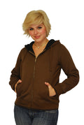 Ladies Waffle Lined Full Zip Hoodie (Style # LWFZ3OR)