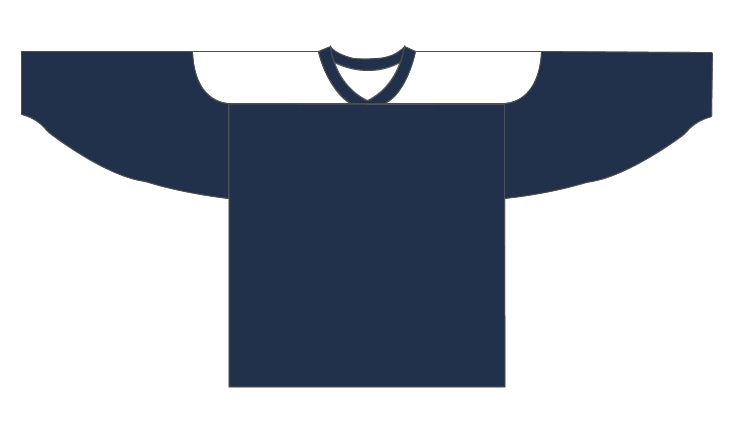 Adult Hockey Practice Jersey 2 (Style #HJ3600) - Navy / Orange / Gold