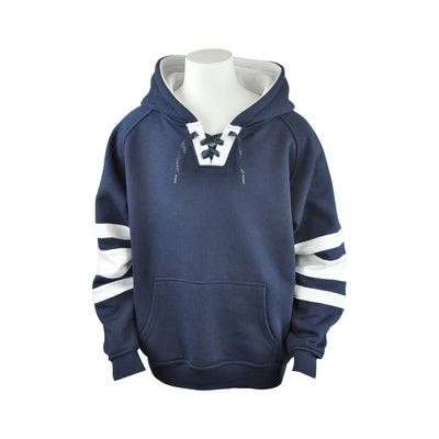 Youth Retro Hockey Hoodie With Lace (Style#HH3030BR)