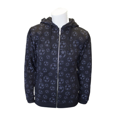 Adult All Over Soccer Full Zip Hoody (Style#T3230R)
