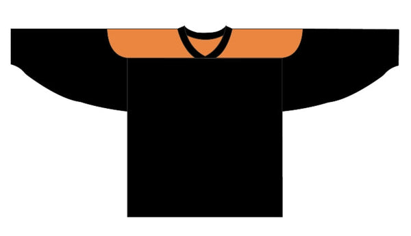 Adult 2 Tone Hockey Practice Jersey (Style #HJ3610) - Black / White